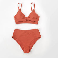 Sexy Twist Tank High-Waist Bikini Set - Quick-Dry Innovation Technology