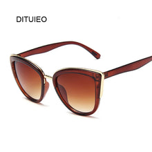 Stylish Ladies Sunglasses - UV400 Gradient Lightweight Plastic Frame