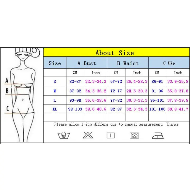 Casually Sexy Push Up Bikini Set - High-Waisted Flattering Casual Design