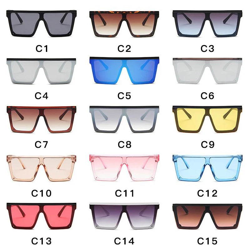 Classic Retro Sunglasses - Mirrored Anti-Reflective UV400 Plastic Frame