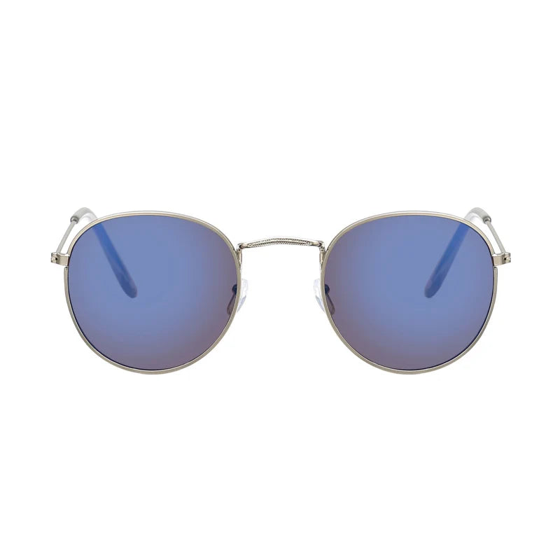 Retro Oval Mirror Sunglasses - UV400 Acrylic Alloy Frame Timeless Design
