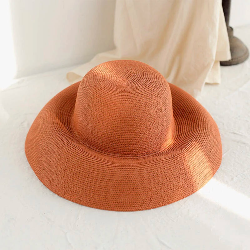 Summer UV Protection Sun Hat - Lightweight Breathable Polyester Wide Brim