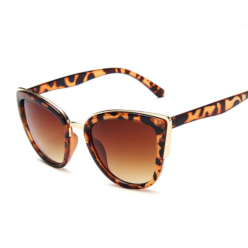 Stylish Ladies Sunglasses - UV400 Gradient Lightweight Plastic Frame