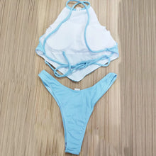 High Neck Bikini Set - Wire-Free Solid Premium Nylon Modern Design