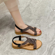 Bohemian Style Platform Sandals - Soft Flock Artisan Summer Design