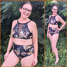 Black Mesh High Waist Bikini Set - Quick-Dry Spandex Modern Edge