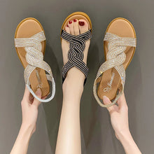Bohemian Style Platform Sandals - Soft Flock Artisan Summer Design