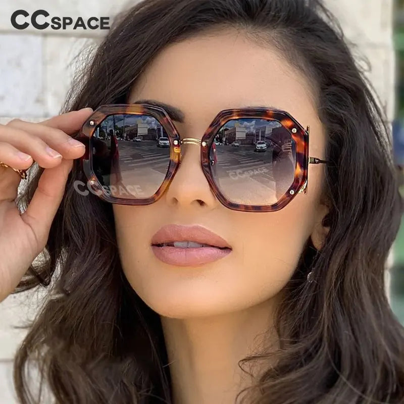 Square Luxury Sunglasses - UV400 Acrylic Resin Frame Statement Design