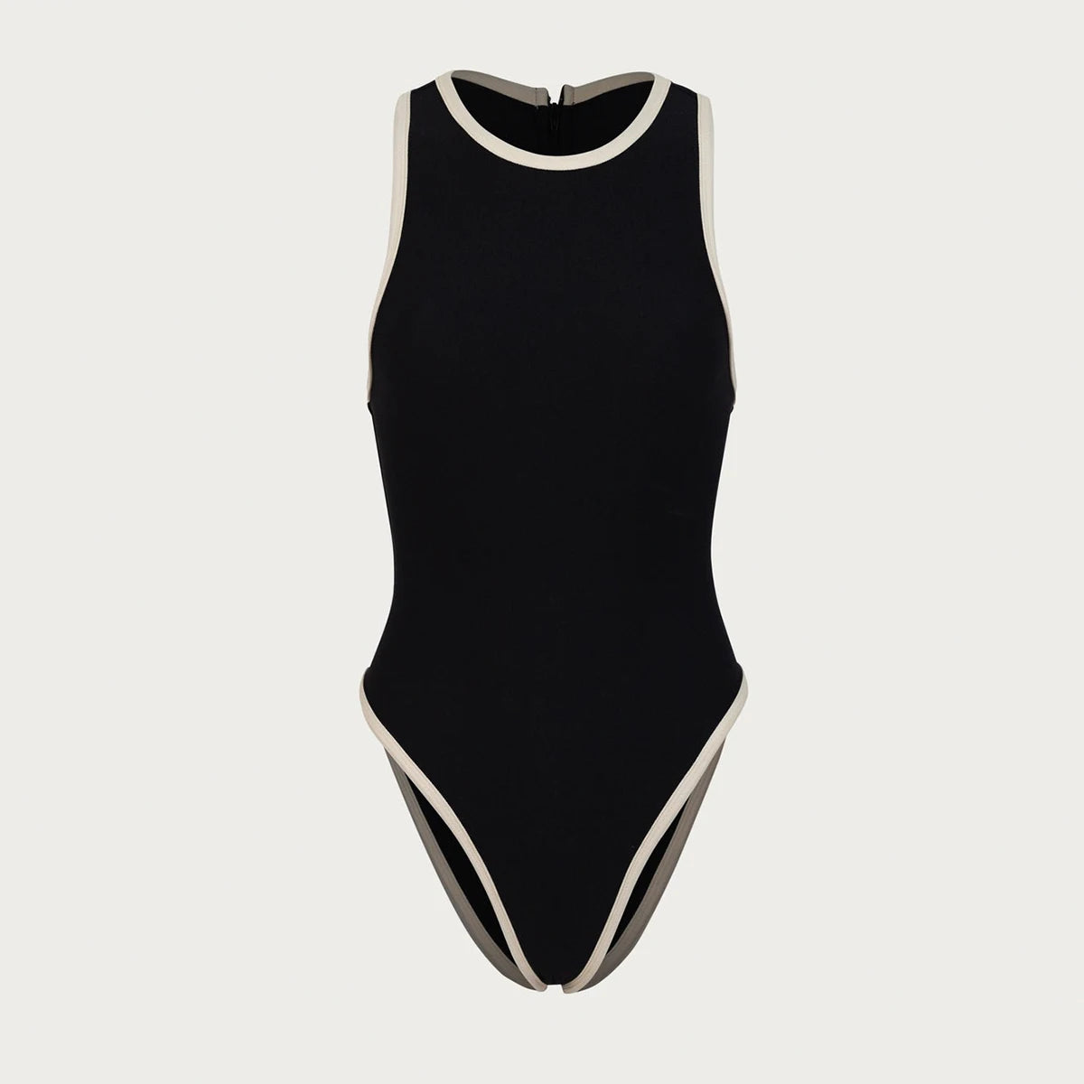 Sexy Solid Monokini Swimsuit - Spandex High-Leg Elegant Silhouette