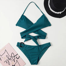 Ribbed High-Waist Swimsuit - Breathable Polyester Spandex Trendy Design