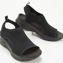 Summer Beach Sandals - Microfiber Platform Rubber Outsole Elegant Design