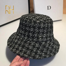 White Black Plaid Bucket Hat - Eco-Friendly Natural Material Classic Style
