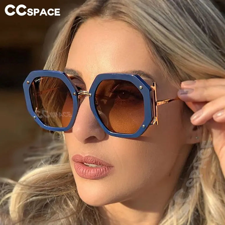 Square Luxury Sunglasses - UV400 Acrylic Resin Frame Statement Design