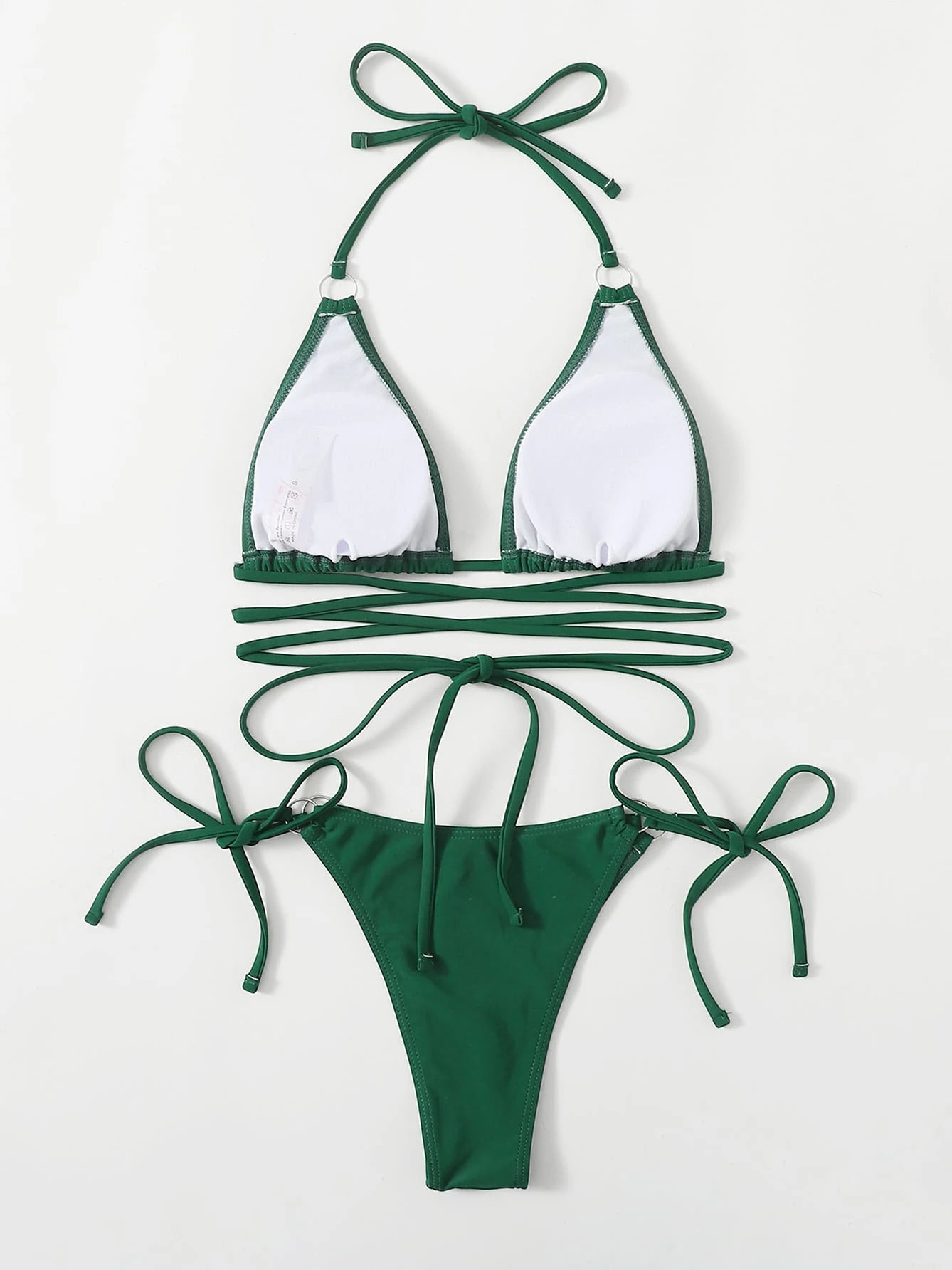 Sexy Halter High-Waisted Bikini Set - Leopard Print Halter Exotic Design