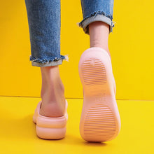Thick Sole Wedge Flip Flops - 5.5cm PU Platform Elevated Beach Design