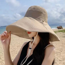 Big Eaves Summer Sun Hat - Premium Paper Straw Adjustable Wide Brim