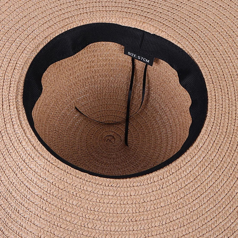 Foldable Oversized Sun Hat - 25cm Wide Brim Breathable Paper Travel Design
