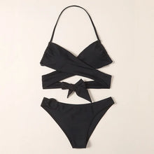 Ribbed High-Waist Swimsuit - Breathable Polyester Spandex Trendy Design