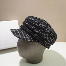 White Black Plaid Bucket Hat - Eco-Friendly Natural Material Classic Style