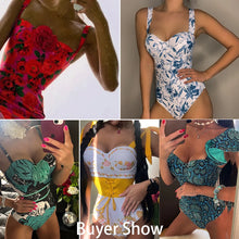 Printed One-Piece Swimsuit - Spandex Polyester Vibrant Eye-Catching Design