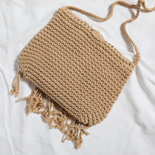 Fashion Woven Hollow Shoulder Crossbody Bag - Cotton Polyester Artisan Design
