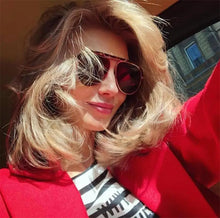 Designer Oversized Sunglasses - Polycarbonate Mirror Alloy Frame 60mm